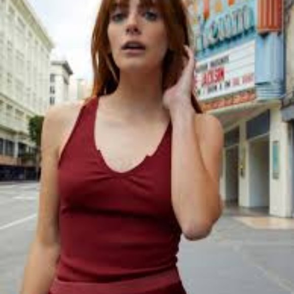 Nation LTD Tops - Nation Ltd Stella Tank Top in Pomegranate